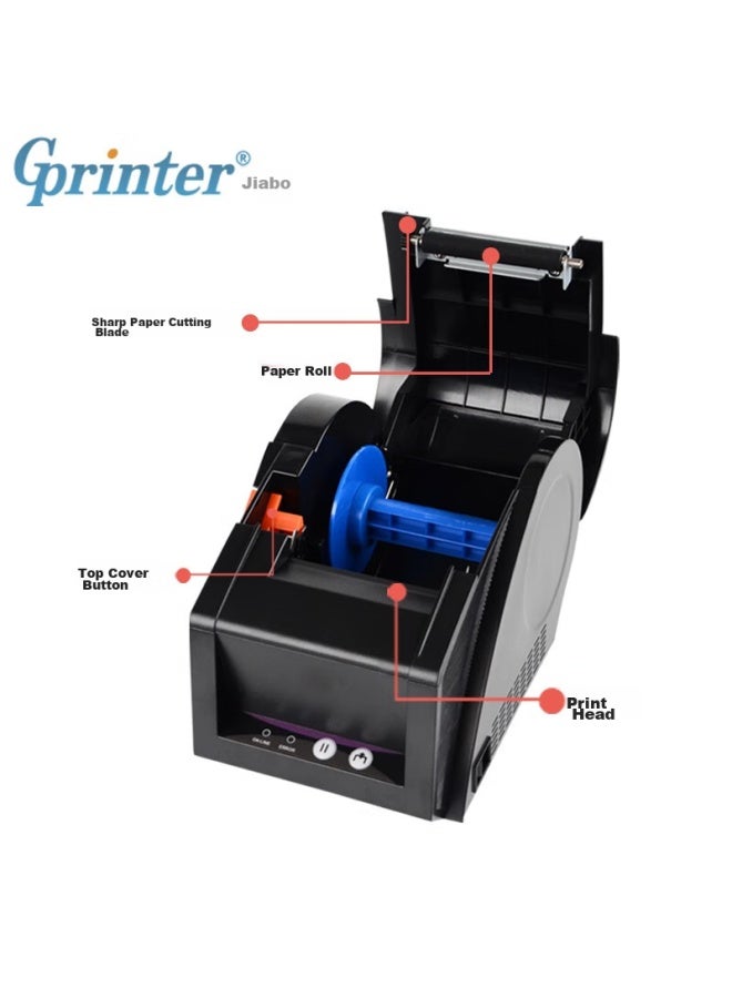Gprinter Gp-3120tuc Thermal Label/receipt Printer, Mobile Bluetooth Version, Barcode Printer For Clothing, Bubble Tea, Supermarket, Retail, And Catering - Image 5