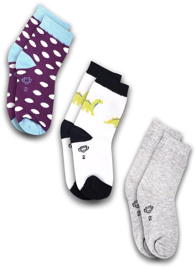 Dollar Kids Socks For Boys & Girls In Blended Cotton (Pack Of 3) - Image 1