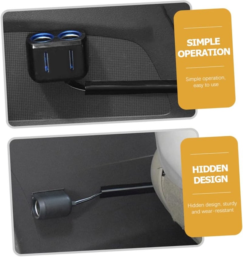 4Pcs Black Automotive Cable Clips Car Wire Cord Management Holder Push Clips - Image 5