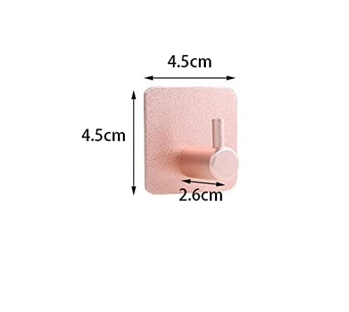 HomeImpel Heavy Duty Adhesive Hooks 6 Pcs Wall Adhesive Hooks Stainless Steel Hooks for Home Bathroom Kitchen Office Living Room Rose Gold - Image 3