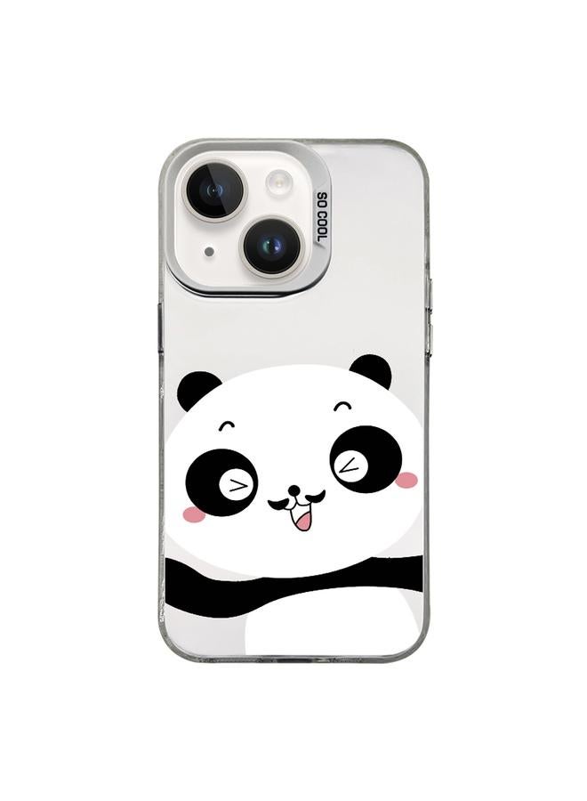 S-TOP Case For iPhone 15 Cartoon Panda TPU Hybrid PC Phone Case - Image 1