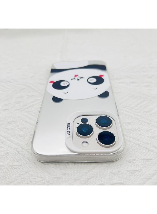 S-TOP Case For iPhone 15 Cartoon Panda TPU Hybrid PC Phone Case - Image 3