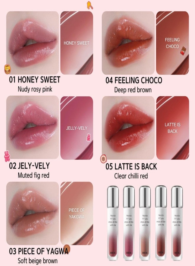 BBI@ BBIA BBIA Water Fit Tint - Extreme Persistence Long-Lasting Watery Glow Fixing Tint Lightweight High Pigment Clear Colors Non-Smudging Glowy Finish Korean Daily Lip Makeup (05 LATTE IS BACK, Pack of 1) - Image 2