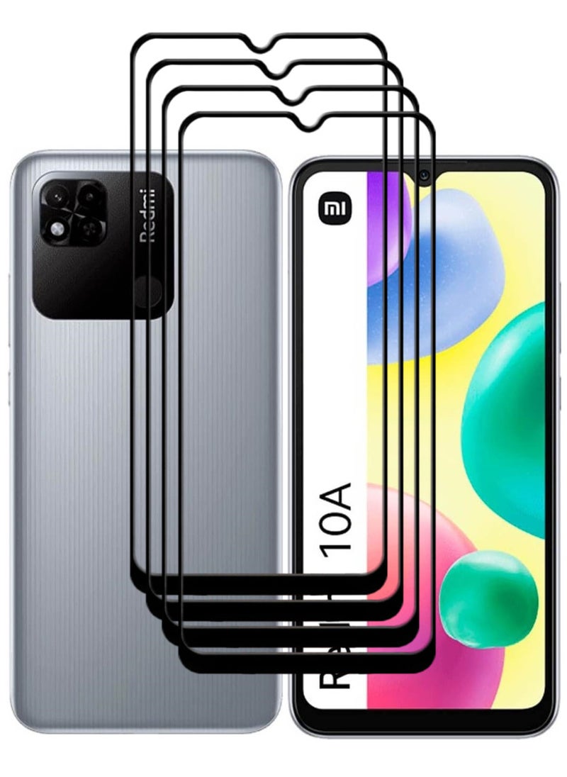 ACLIX 4 Pieces Antistatic ESD Dustproof Premium Quality High Definition Tempered Glass Screen Protector Designed For Xiaomi Redmi 10A - Image 1