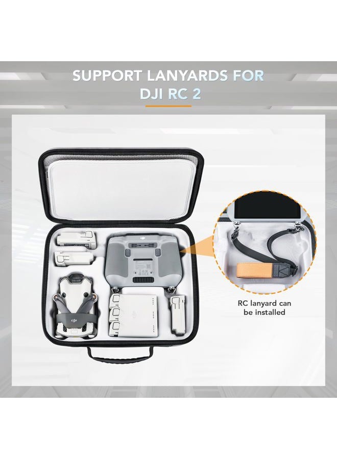 Lykus Spartan MM400 Carrying Bag Case for DJI Mini 4 Pro/Mini 3/Pro, Fit up to 7 batteries and RC lanyard [CASE ONLY] - Image 4