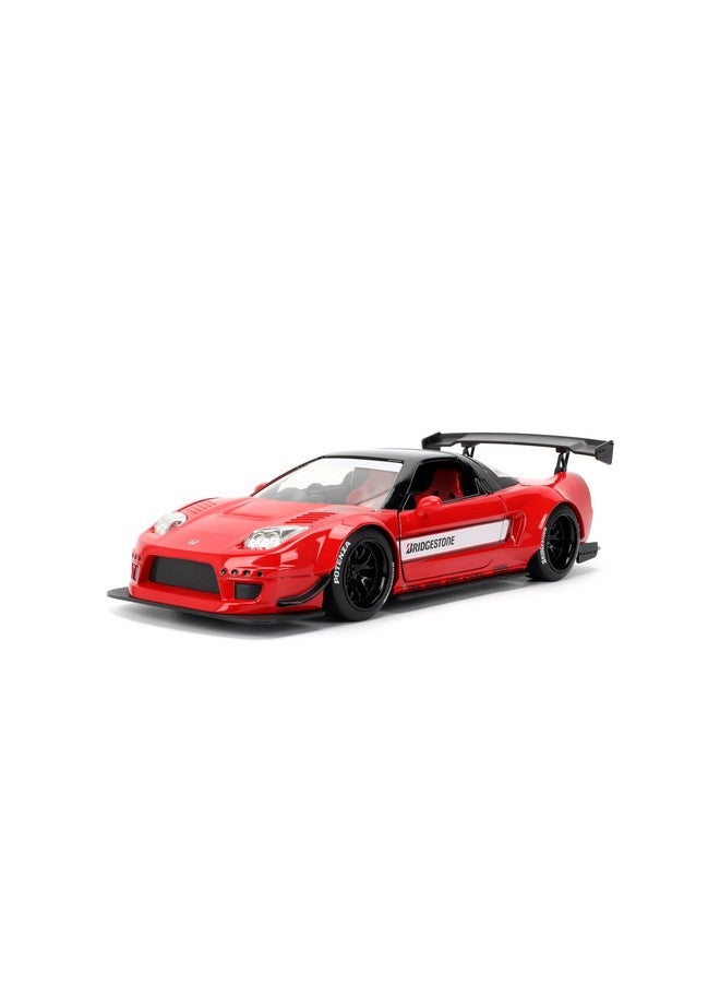 Jada Toys لعبة جادا تويز JDM تونرز 1:24 مقياس مصبوب 2002 هوندا NSX نوع-R مواصفات يابانية - أبواب قابلة للفتح، داخلية مفصلة، إطارات مطاطية، قابلة للجمع للأعمار 8 وما فوق (أحمر) - Image 4
