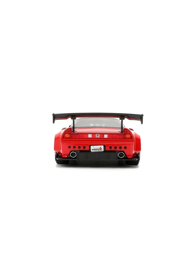 Jada Toys لعبة جادا تويز JDM تونرز 1:24 مقياس مصبوب 2002 هوندا NSX نوع-R مواصفات يابانية - أبواب قابلة للفتح، داخلية مفصلة، إطارات مطاطية، قابلة للجمع للأعمار 8 وما فوق (أحمر) - Image 3