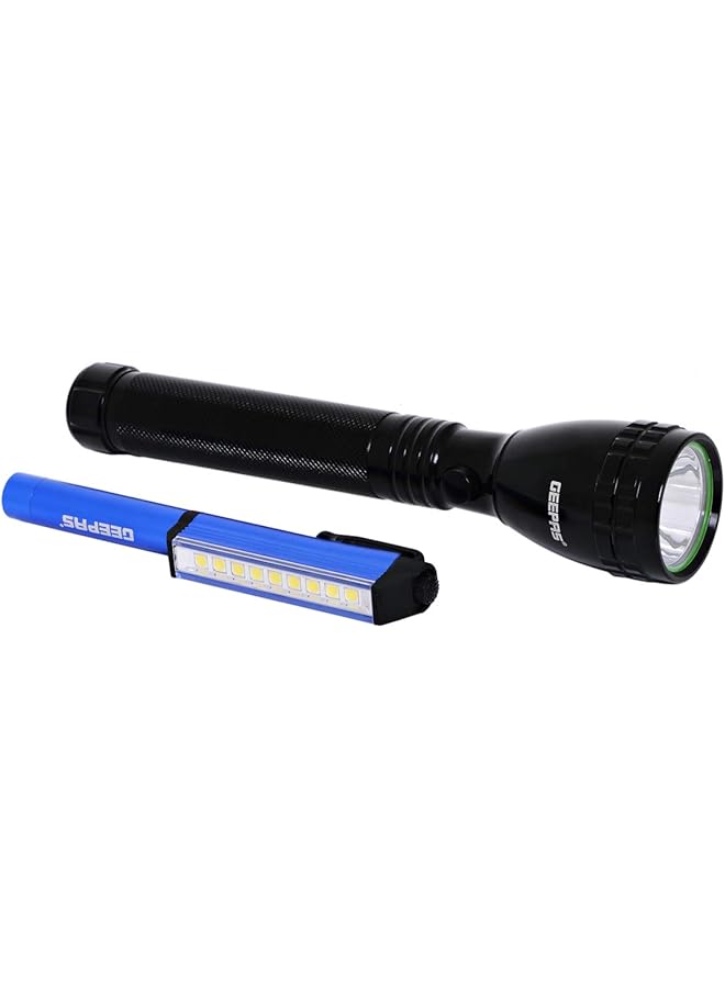 GEEPAS GFL4647 Rechargeable LED Flashlight Set of 2 - Image 2