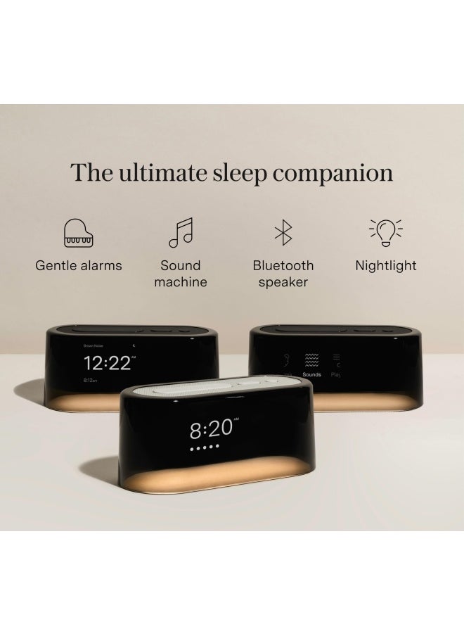 Generic - Loftie  Smart Alarm Clock - Sound Machine  Bluetooth Speaker  Custom Alarms  Wellness Content  White Noise  Nature Sounds  Nightlight  Blackout Mode  Morning Routines  Evening Routines  Black Top - Image 1