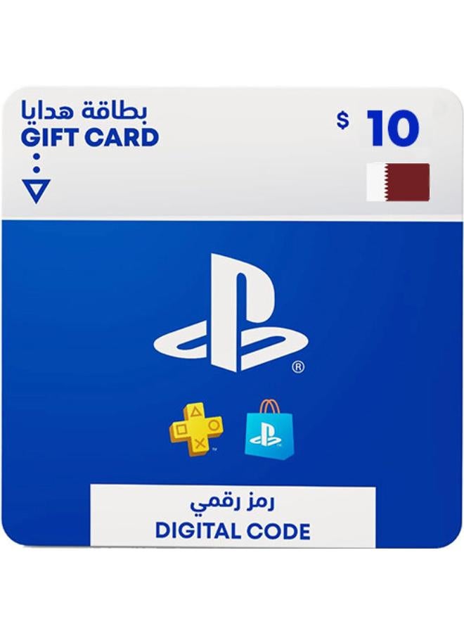PlayStation Store Digital Code Gift Card - Qatar 10 USD