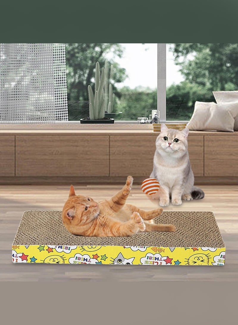 MARGOUN Cat Scratcher Cardboard Cat Scratch Pad with Premium Scratch Textures Design Durable Cat Scratching Pad - Image 3