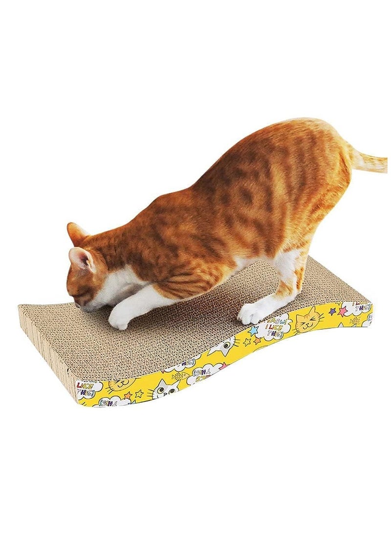 MARGOUN Cat Scratcher Cardboard Cat Scratch Pad with Premium Scratch Textures Design Durable Cat Scratching Pad - Image 3