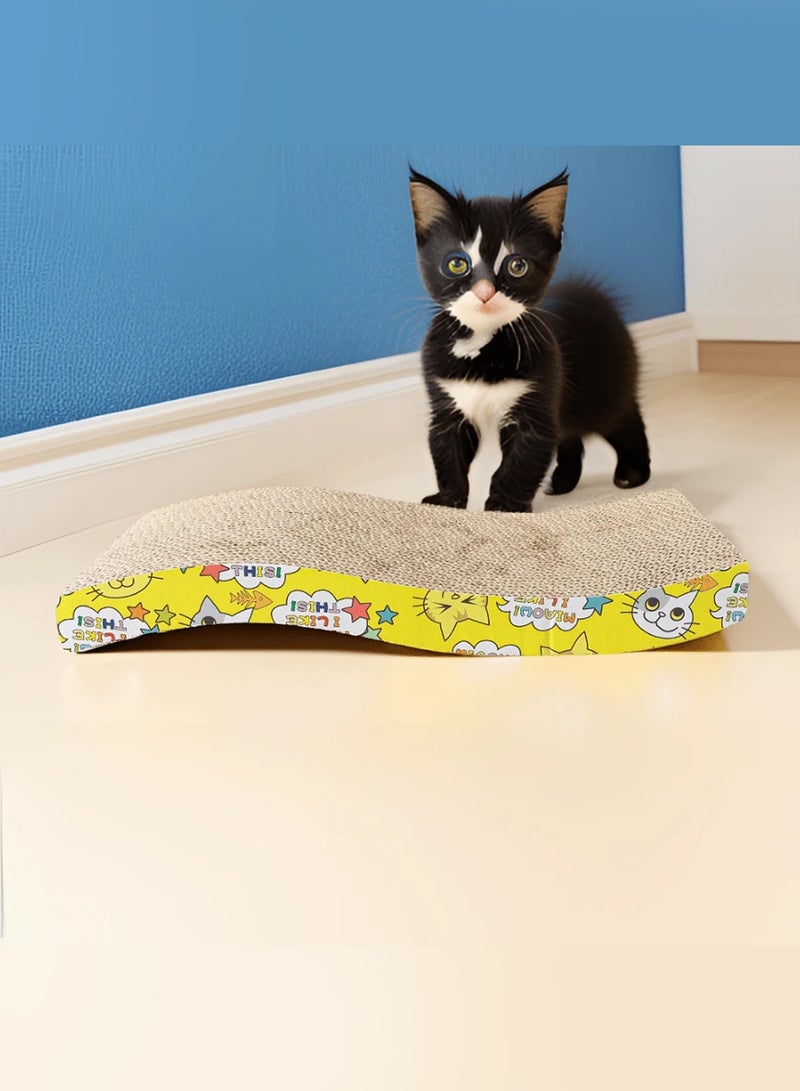 MARGOUN Cat Scratcher Cardboard Cat Scratch Pad with Premium Scratch Textures Design Durable Cat Scratching Pad - Image 4