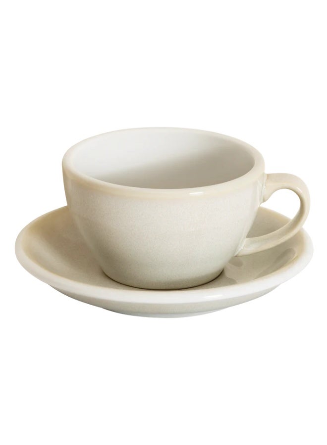 Loveramics Egg 250ml Porcelain Cappuccino Cup And Saucer Ivory