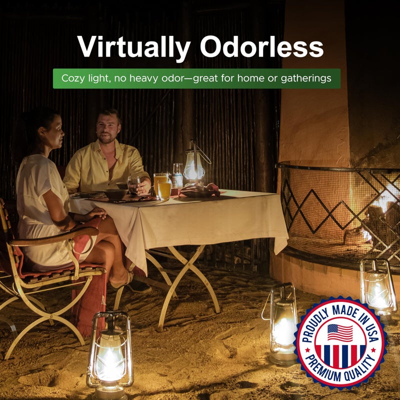 Firefly Kosher Eucalyptus Clean Fuel Lamp Oil - Smokeless, Virtually Odorless, and Non-Toxic - Long-Lasting Burn Time for Indoor & Outdoor Lamps - 1 Gallon - Made in USA - Image 2