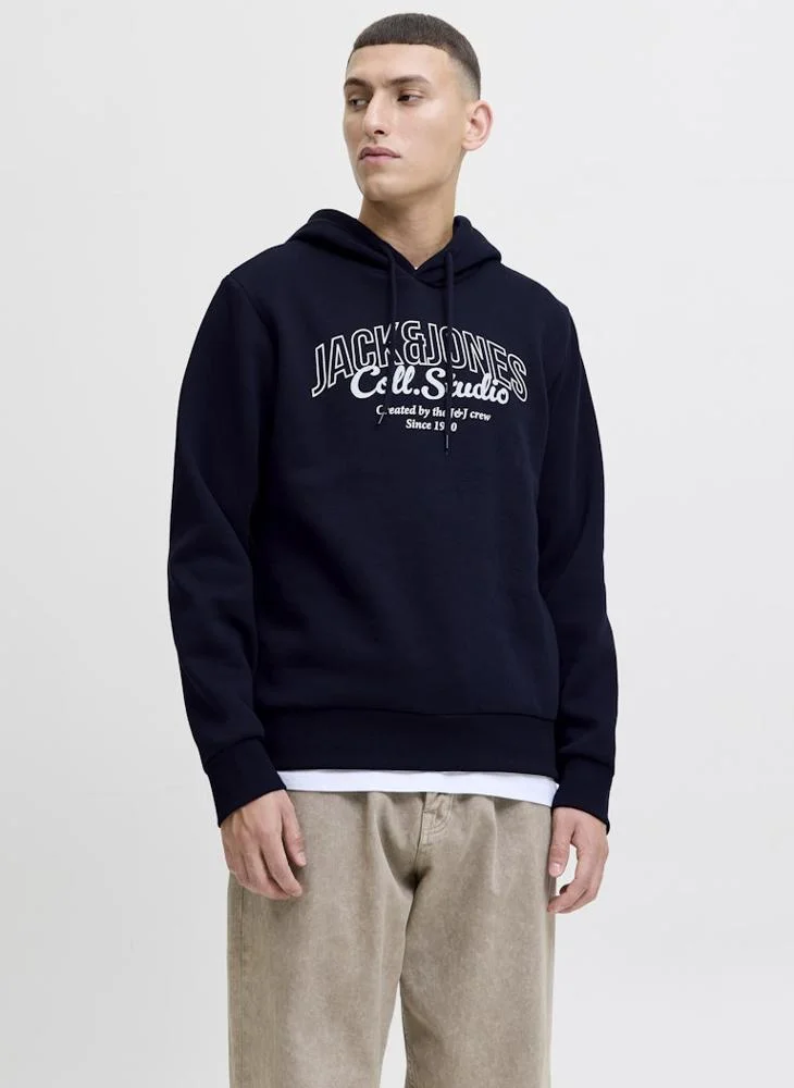 JACK & JONES Logo Pullover Hoodie