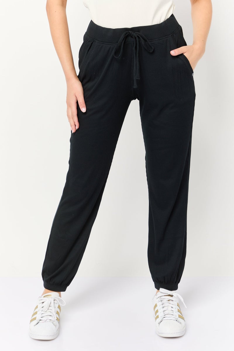SKECHERS Women Relaxed Fit Training Track Pant, Black  - Image 1