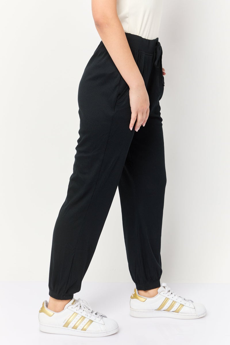 SKECHERS Women Relaxed Fit Training Track Pant, Black  - Image 2