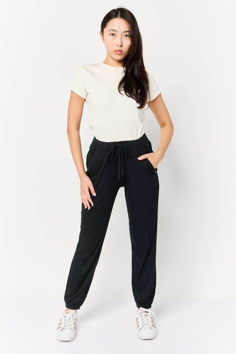 SKECHERS Women Relaxed Fit Training Track Pant, Black  - Image 4