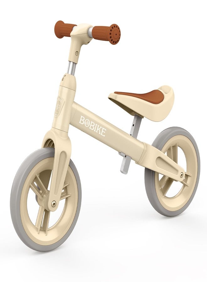 Bobike Toddler Balance Bike Toys for 1 to 6 Year Old Girls Boys Adjustable Seat and Handlebar No-Pedal Training Bike Best Gifts for Kids (Beige) - Image 1