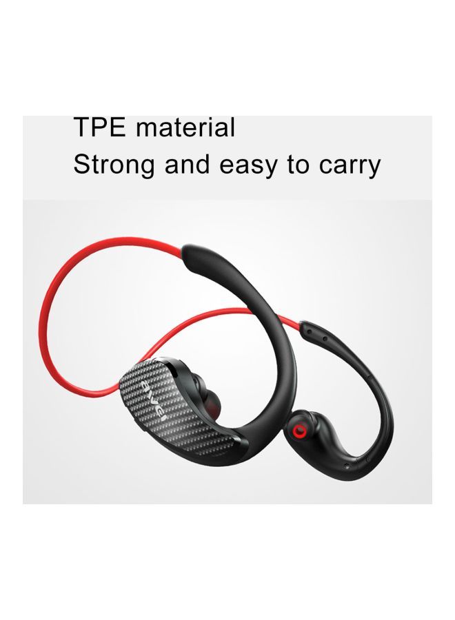 NIBEMINENT A881BL Bluetooth In-Ear Stereo Headphones Red/Black - Image 5