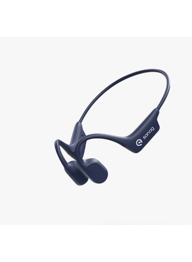 Sanag A30S Pro Max 32G Wireless Earphones Air Conduction Headphones Bluetooth 5.0 with Mic,Titanium Lightweight,Waterproof,Music Answer Phone Call for Running Hiking Driving Cycling, Blue - Image 1