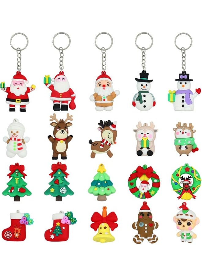 20 قطعة - سلسلة مفاتيح عيد الميلاد بالجملة - Image 1