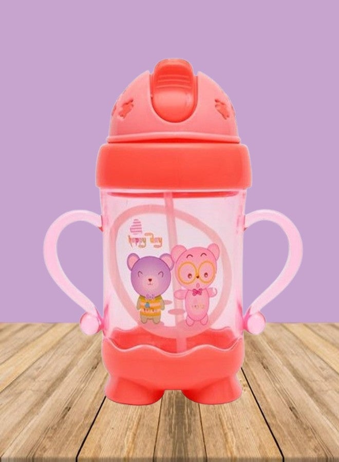 Alya The Cheeky Kidzz Premium Baby Straw Sipper 250ml for Feeding Water Milk Liquids Feeder Bottle (Design 605) - Image 5