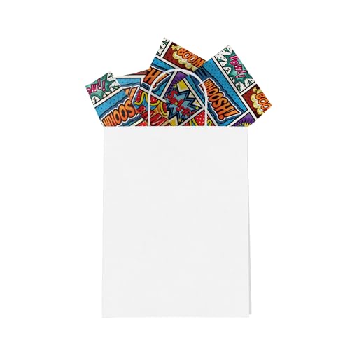 Pro Supply Global Superhero Comic Book Printed Tissue Paper for Boy's Gift Bags or Boxes and Wrapping - Bulk Decorative Art Tissue Paper for Packaging and Gifting | 24 Sheets 20" x 30" - Image 5