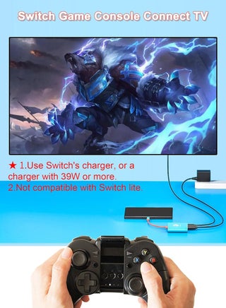 Switch Dock for Nintendo Switch & OLED, Nintendo Switch Docking Station for TV,Nintendo Switch Base Accessories,Portable Switch Travel Dock,USB C to HDMI Adapter for Steam Deck/MacBook/Laptop - view 2