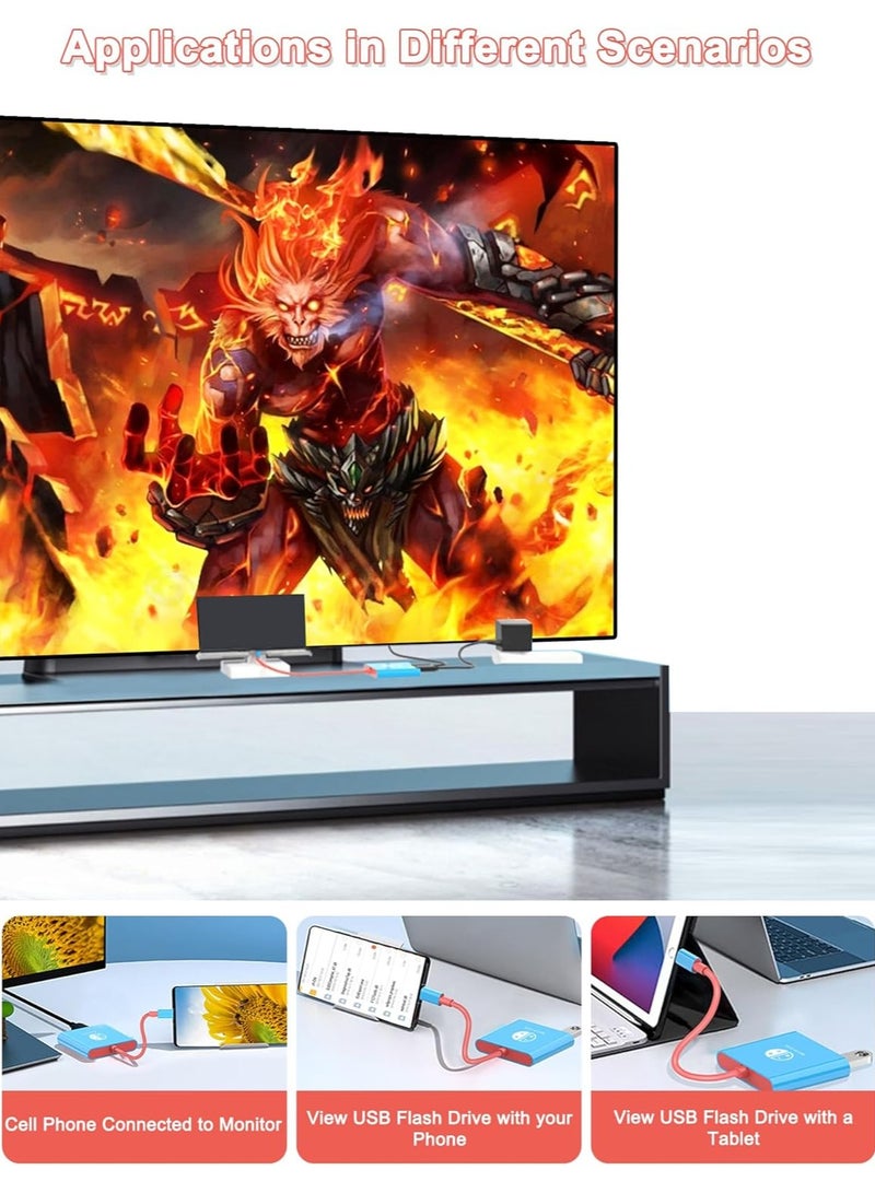 Switch Dock for Nintendo Switch & OLED, Nintendo Switch Docking Station for TV,Nintendo Switch Base Accessories,Portable Switch Travel Dock,USB C to HDMI Adapter for Steam Deck/MacBook/Laptop
