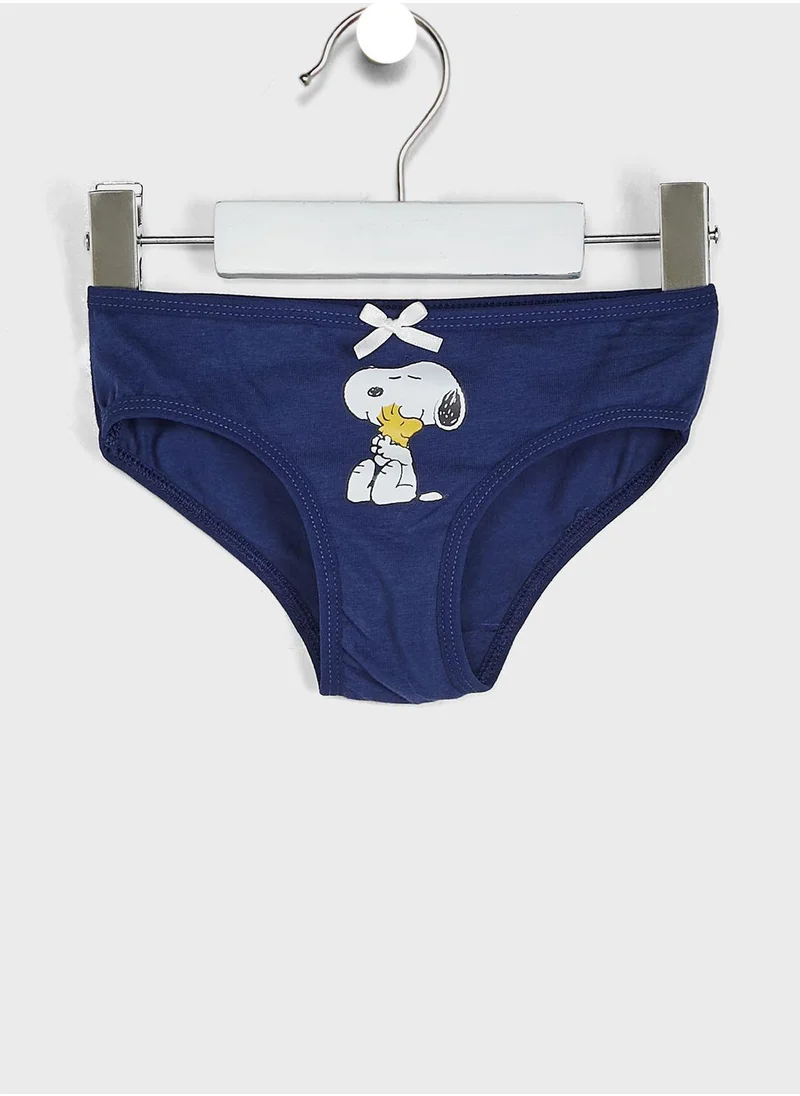 Peanuts Kids 3 Pack Snoopy Brief