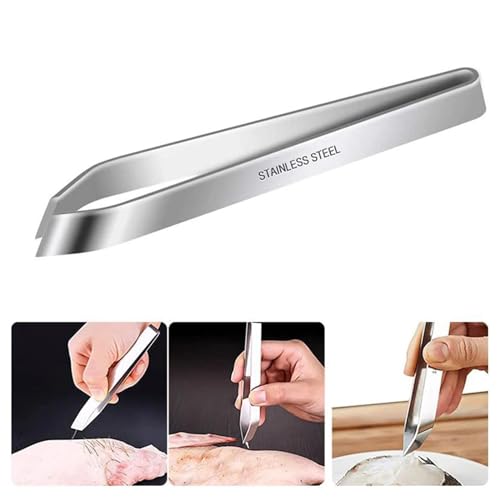 CALANDIS® 2X Garlic Peeler Manual Precision Pliers Cooking Tweezers Fish Bone Tweezers | 2 Fish Bone Tweezers - Image 3
