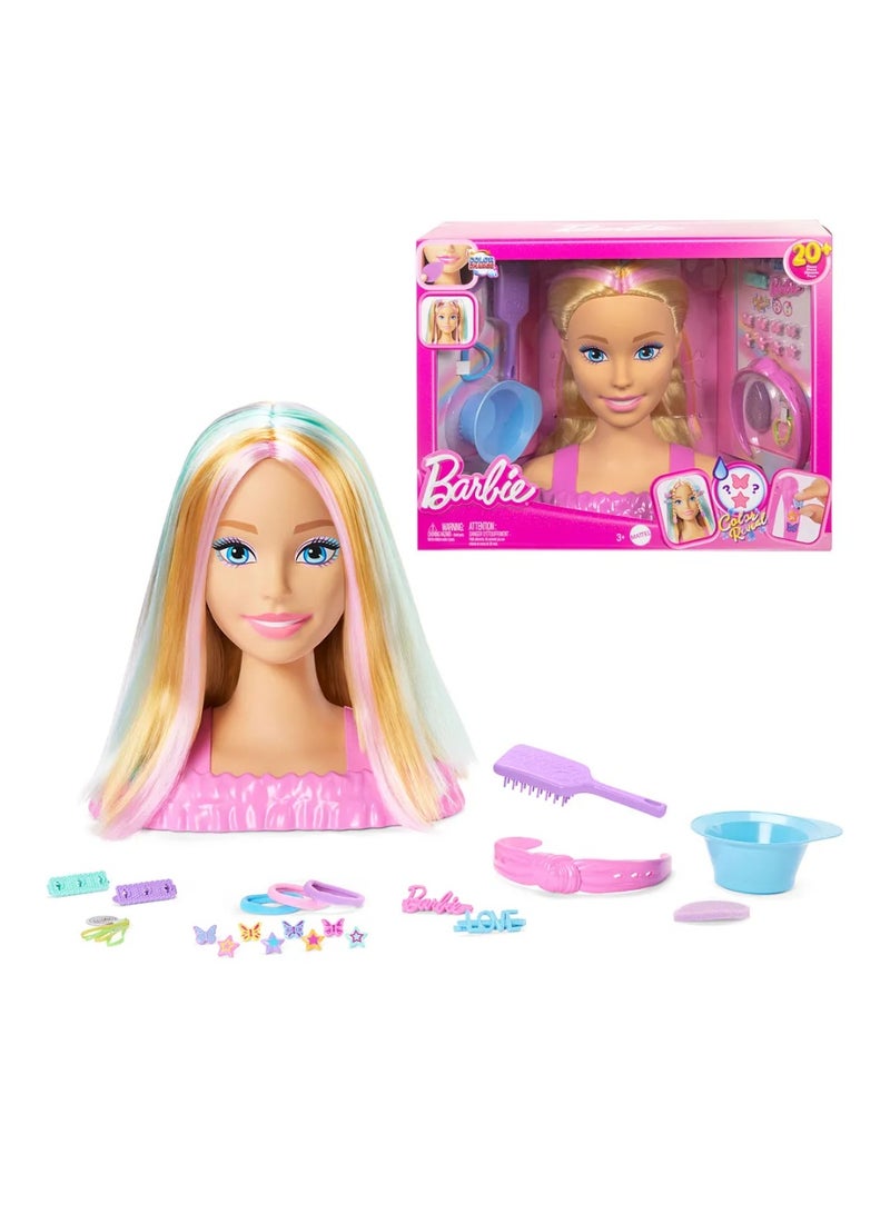 Barbie Doll Styling Head, Blonde Hair with 20+ Hair Styling Accessories - Image 1