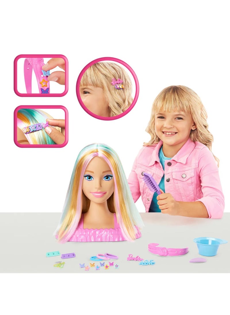 Barbie Doll Styling Head, Blonde Hair with 20+ Hair Styling Accessories - Image 2