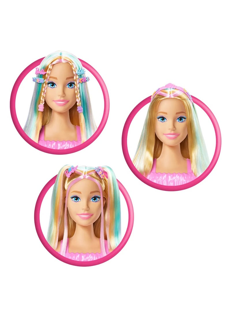 Barbie Doll Styling Head, Blonde Hair with 20+ Hair Styling Accessories - Image 4