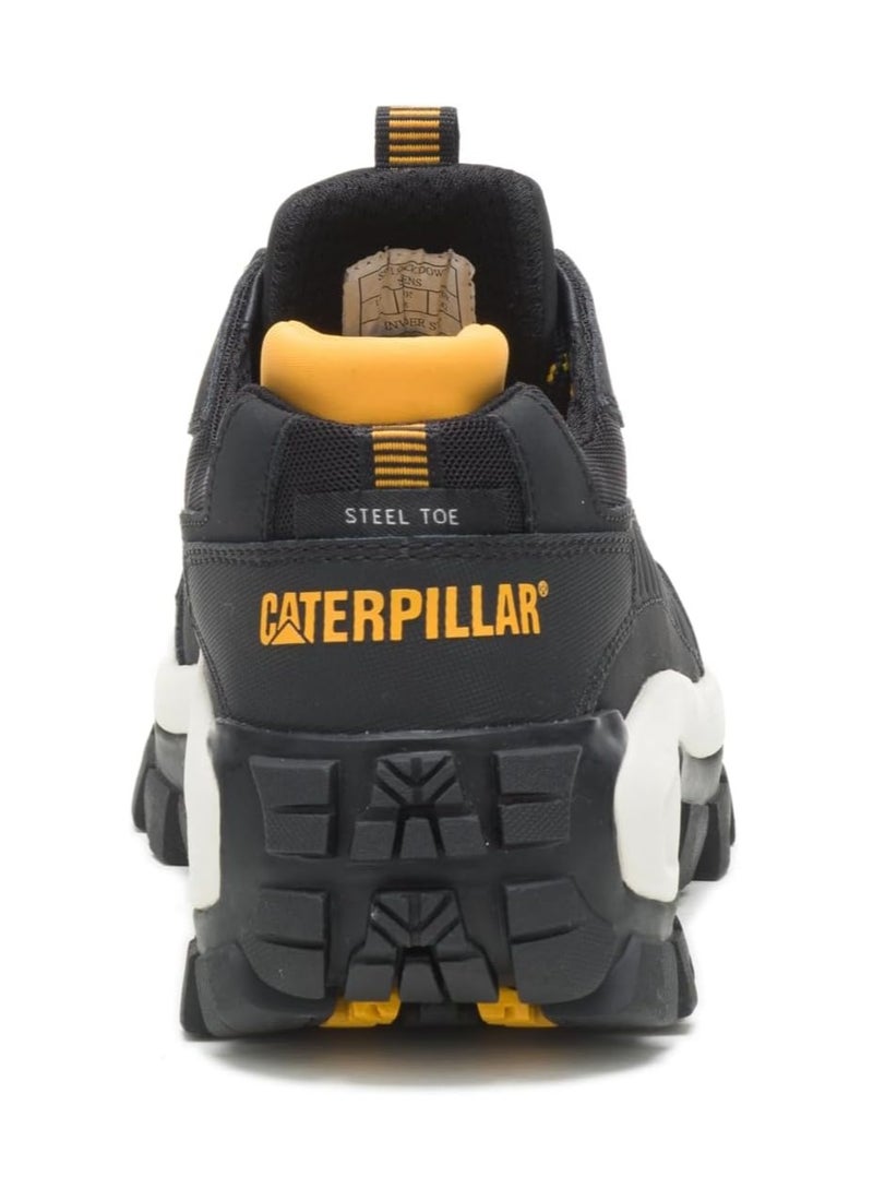CATERPILLAR CAT Men’s Invader ST Safety Shoe – Steel Toe, Slip‑Resistant, EVA Comfort Midsole, Durable Pull‑Up Leather – Black/Full Moon - Image 4