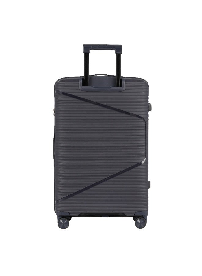 Eagle Express Cruiser Elite 28" Large Checked Luggage - Premium PP Scratch-Resistant Shell, Anti-Theft Zipper, High-Capacity - Dark Blue -1 Year Warranty - Image 3