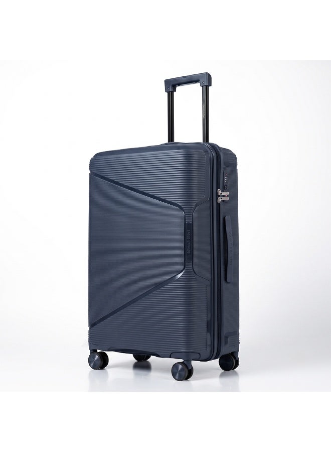 Eagle Express Cruiser Elite 28 Inch Large Luggage Dark Blue, PP Hard Shell Check-In Trolley Suitcase with Lightweight Travel Design, Durable Spinner Wheels, Secure Lock System and 2 Year Warranty - Image 1