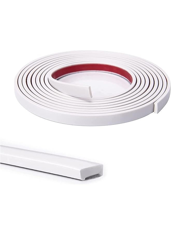 The White Shop WHITE SHOP Peel and Stick Flexible Vinyl Molding Trim for Wall Tile Edges, Kitchen backsplash, Mirrior Frame in Sliver  - Image 1