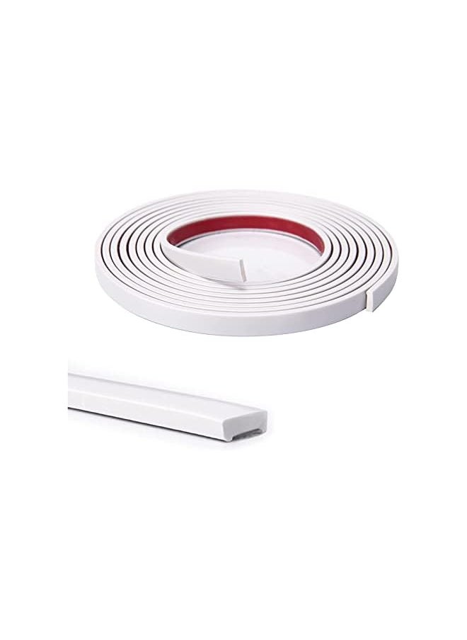 The White Shop WHITE SHOP Peel and Stick Flexible Vinyl Molding Trim for Wall Tile Edges, Kitchen backsplash, Mirrior Frame in Sliver  - Image 2