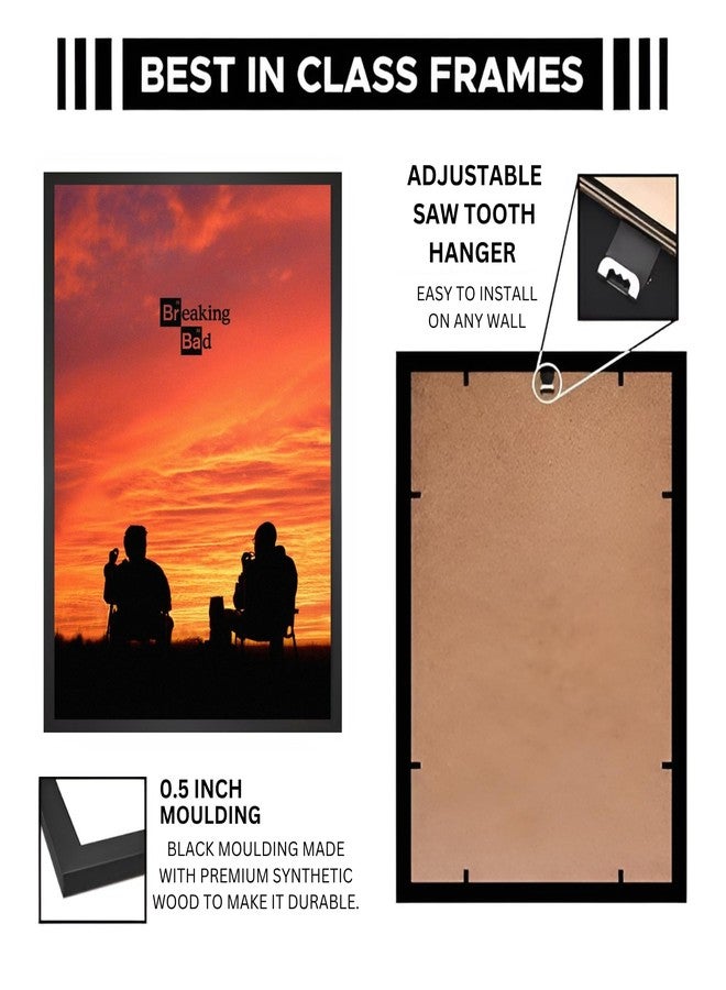 Vyopix Breaking Bad (Drama) Scenery Poster, Wall Decoration Art Framed Poster, Matte & Glossy Laminated Poster with 0.5 Inch Black Wooden Frame (MATTE, 8X12 Inches) - Image 4