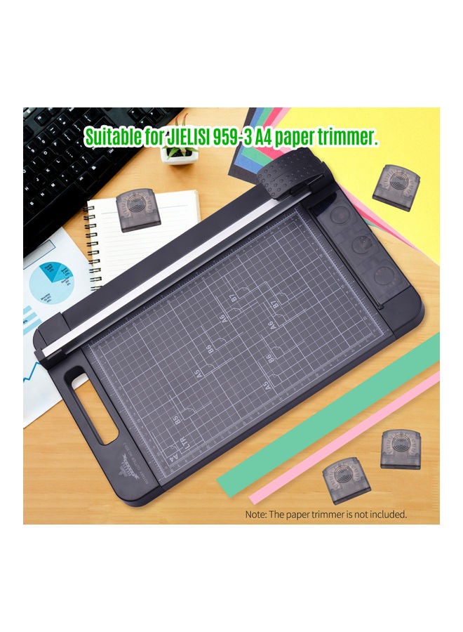 NIBEMINENT 2-Piece Multifunction A4 Paper Trimmer Blades Black - Image 4