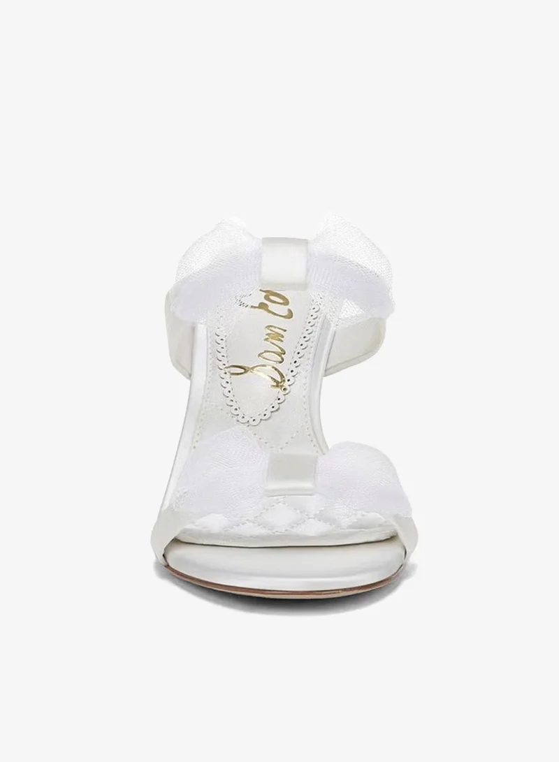 Sam Edelman WHITE Jasmine Double Strap Heel Mule for Women | Best Price UAE