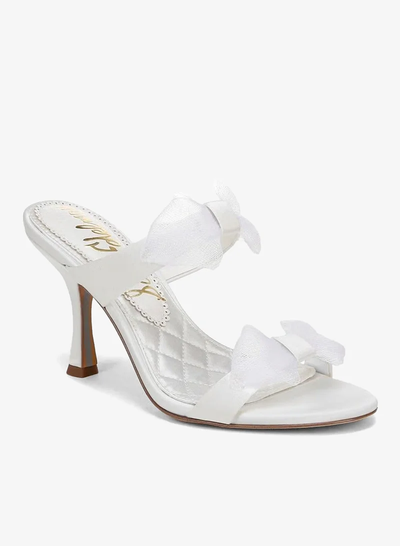 Sam Edelman WHITE Jasmine Double Strap Heel Mule for Women | Best Price UAE