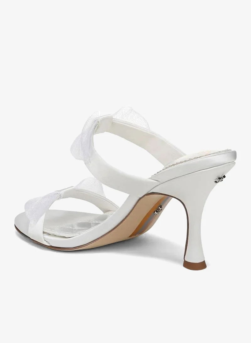 Sam Edelman WHITE Jasmine Double Strap Heel Mule for Women | Best Price UAE