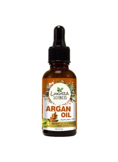 Luxura Sciences Organic Moroccan Argan Oil | Essential Oil for Hair, Face & Body | Natural DIY Beauty Recipes | Undiluted & Unfiltered | 0.51 Fl Oz/15ml 