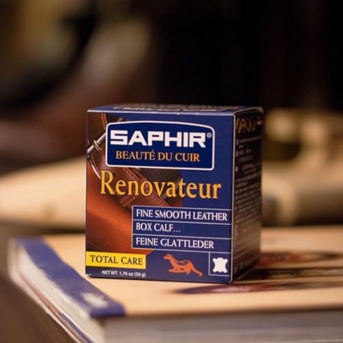 Saphir سافير بيوتي دو كوير رينوفاتور - ينظف، يغذي، يحمي ويعطي لمعة - مع قطعة قماش تنظيف شاموا - 50 مل - Image 3