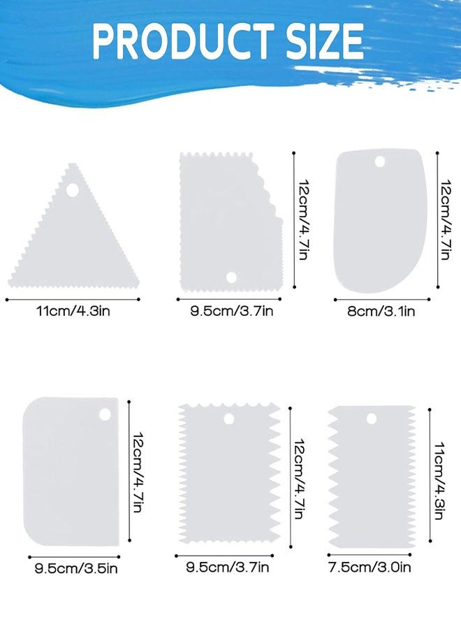 11 Pcs Palette Knife Set, 5 Pcs Stainless Steel Palette Knives and 6 Pcs Plastic Scrapers, Painting Accessories for Oil Acrylic Canvas Painting Color Mixing Thick Paint Applications - Image 2