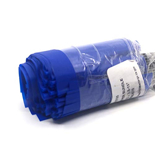 Swanson Tool Co. , Inc Swanson Tool Co FBL15100 2.5-Inch by 3.5-Inch Marking Flags with 15-Inch Wire Staffs, Blue, 100-Pack - Image 3